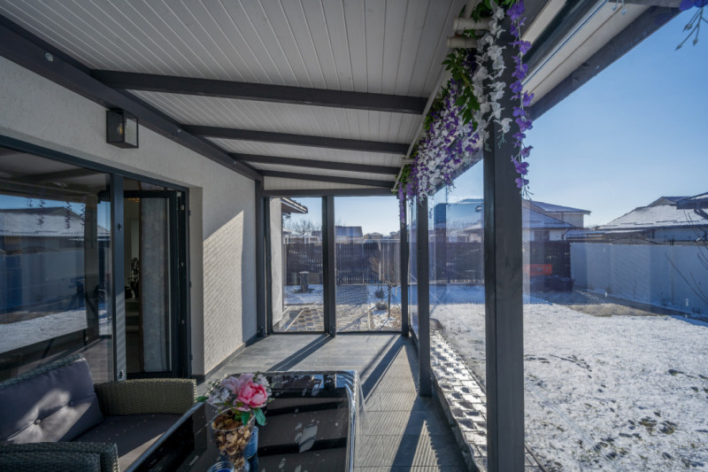 Casă pe parter, curte matură, complex liniștit – Clinceni !