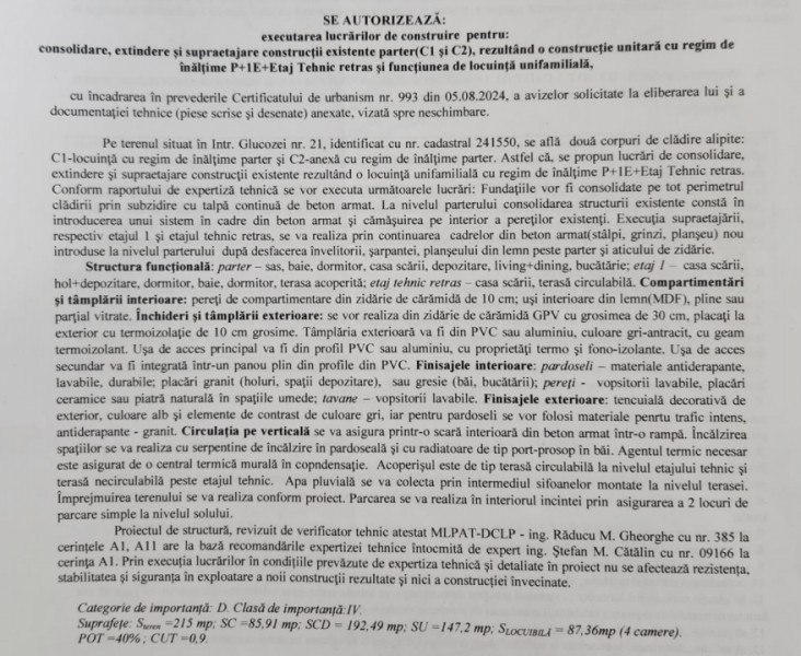 Locație premium cu proiect de extindere si autorizație de constructie !