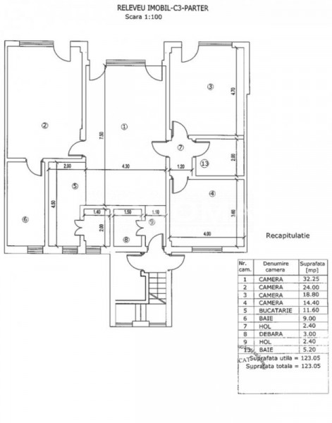 APARTAMENT 4 CAMERE LUX - CURTE PROPRIE / SECTOR 1 / METROU