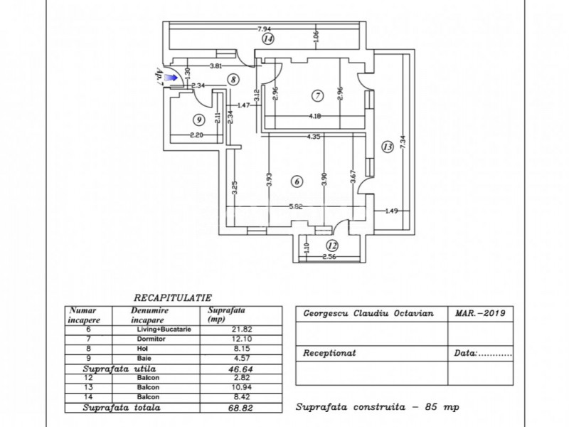 APARTAMENT IN BLOC NOU IN ZONA DE VILE A GARII DE NORD